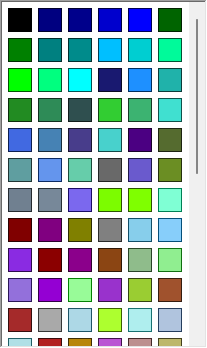 Color palette pane